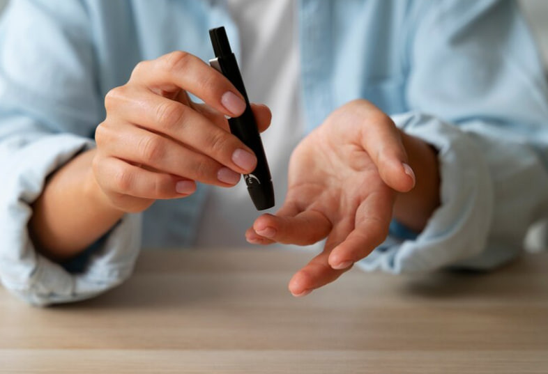 A person preparing a healthy meal with fresh vegetables